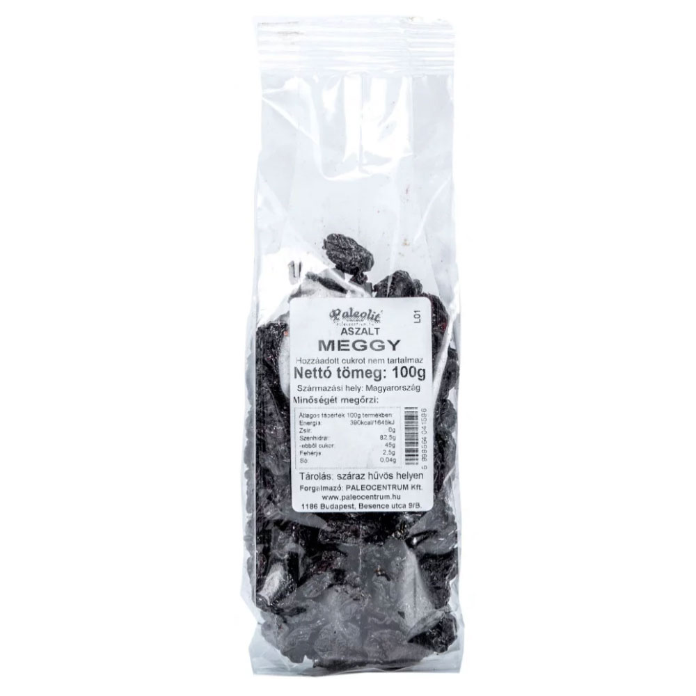 Paleolit Aszalt meggy cukormentes - 100g 1 Paleolit Aszalt meggy cukormentes - 100g