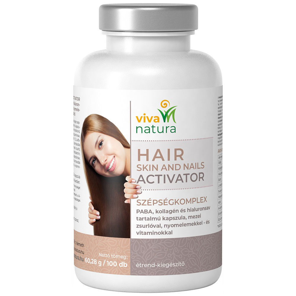 Viva natura Hair, skin and nails ACTIVATOR kapszula - 100db 1 Viva natura Hair
