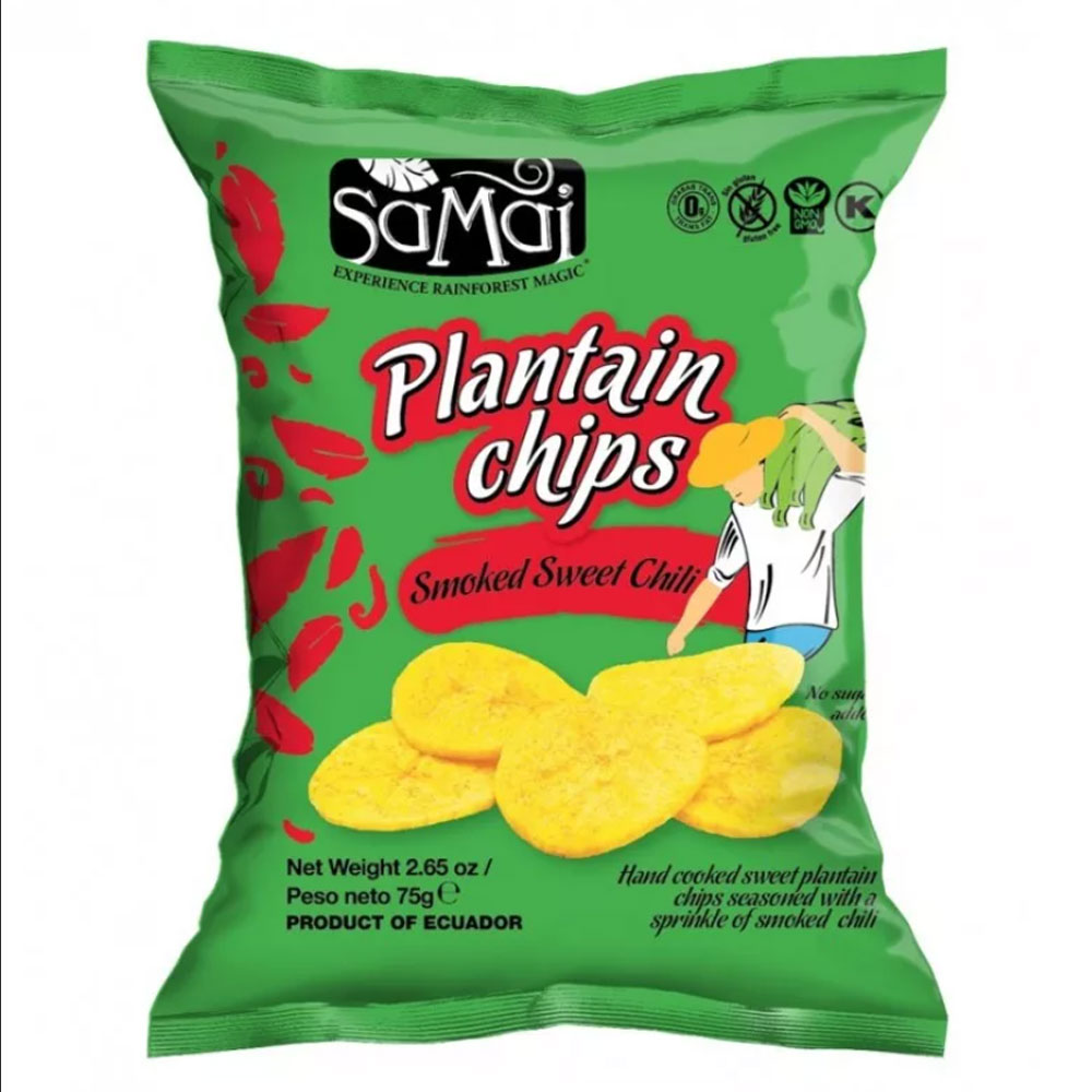 SAMAI Plantain chips édes chilli - 75g 1 SAMAI Plantain chips édes chilli - 75g