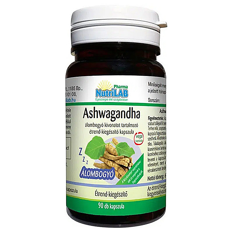 Nutrilab Ashwagandha 249mg kapszula - 90db 1 Nutrilab Ashwagandha 249mg kapszula - 90db