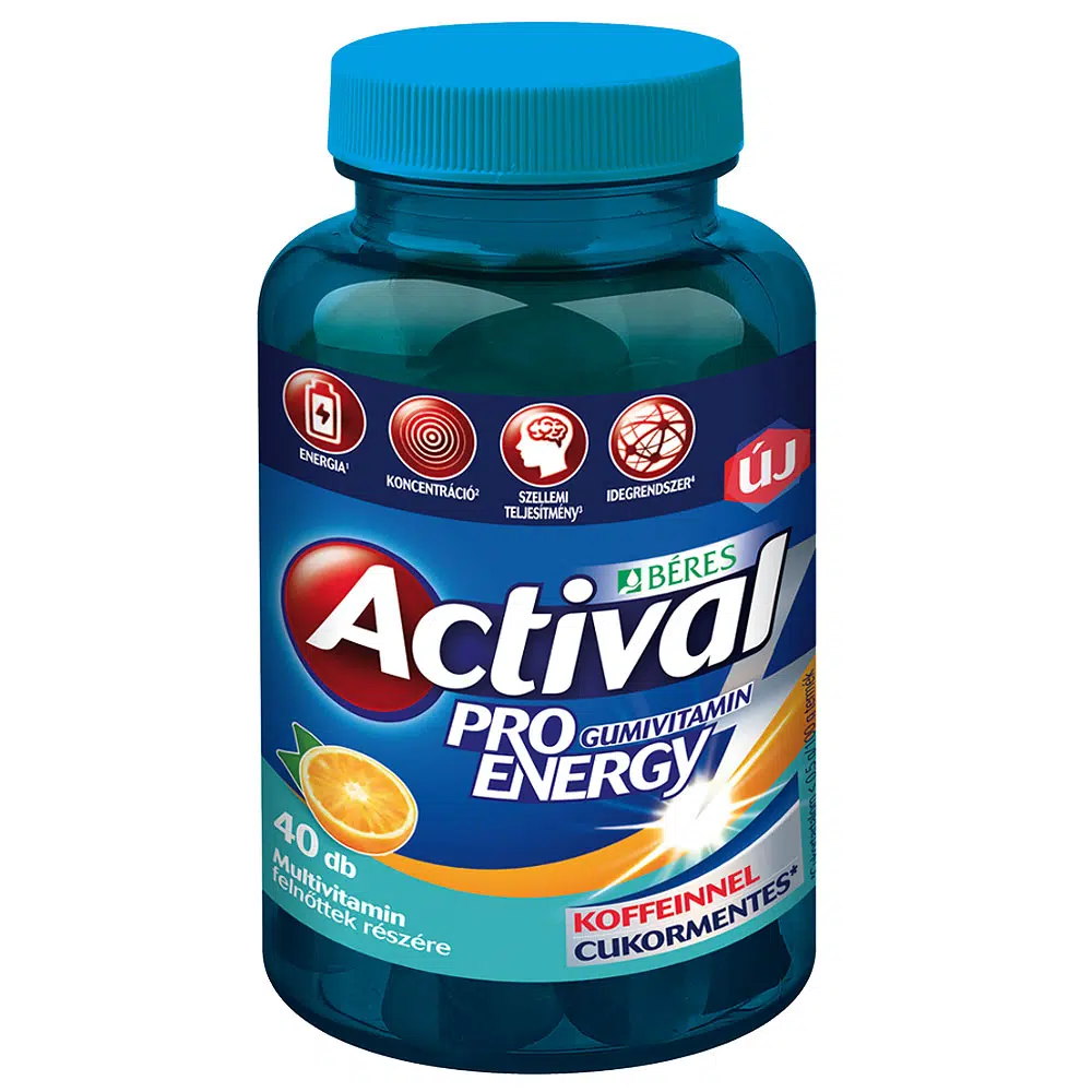 Béres Actival Pro Energy gumivitamin - 40db 1 Béres Actival Pro Energy gumivitamin - 40db