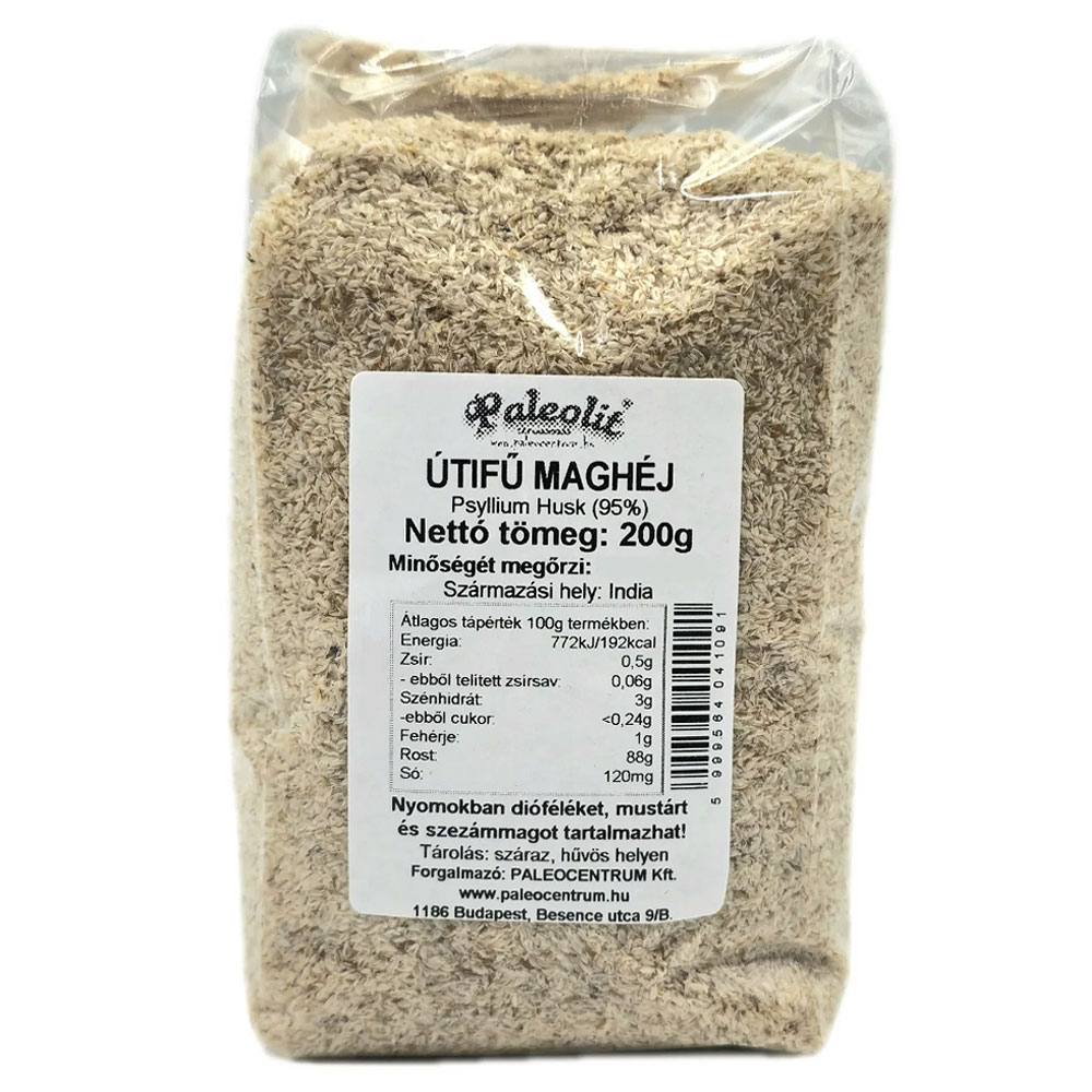 Paleolit Útifű maghéj 95% - 200g 1 Paleolit Útifű maghéj 95% - 200g