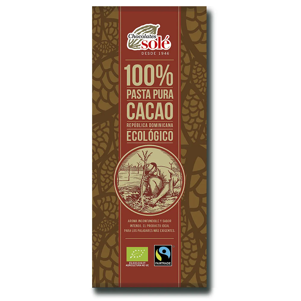 Chocolates Solé 100% Bio Étcsokoládé - 25g 1 Chocolates Solé 100% Bio Étcsokoládé - 25g