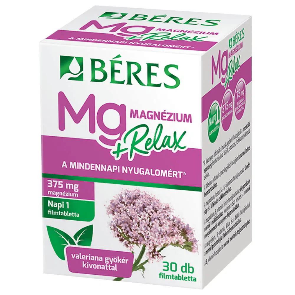 Béres Magnézium + Relax filmtabletta - 30db 1 Béres Magnézium + Relax filmtabletta - 30db