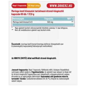 Dr. Herz Moringa kapszula - 60db 3 Dr. Herz Moringa kapszula - 60db - Image 2