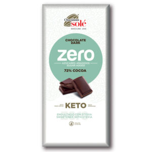 Chocolates Solé ZERO Cukormentes 72% Étcsokoládé - 25g