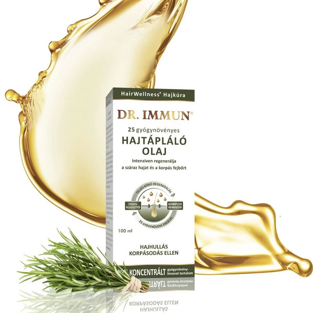 Dr. Immun 25 gyógynövényes hajtápláló olaj - 100ml 1 Dr. Immun 25 gyógynövényes hajtápláló olaj - 100ml