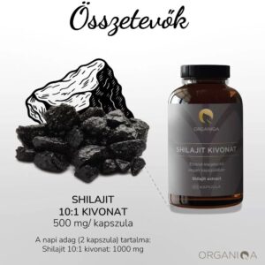 Organiqa Shilajit kivonat kapszula - 60db 9 Organiqa Shilajit kivonat kapszula - 60db - Image 4