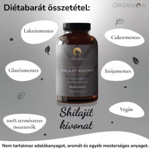 Organiqa Shilajit kivonat kapszula - 60db 10 Organiqa Shilajit kivonat kapszula - 60db - Image 5