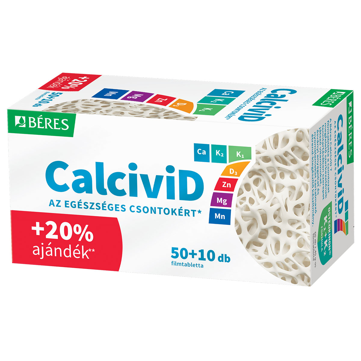 Béres CalciviD 7 filmtabletta - 50+10db 1 Béres CalciviD 7 filmtabletta - 50+10db