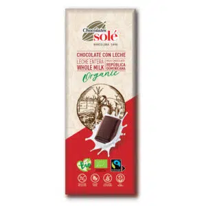 Chocolates Solé 39% Bio Tejcsokoládé - 25g