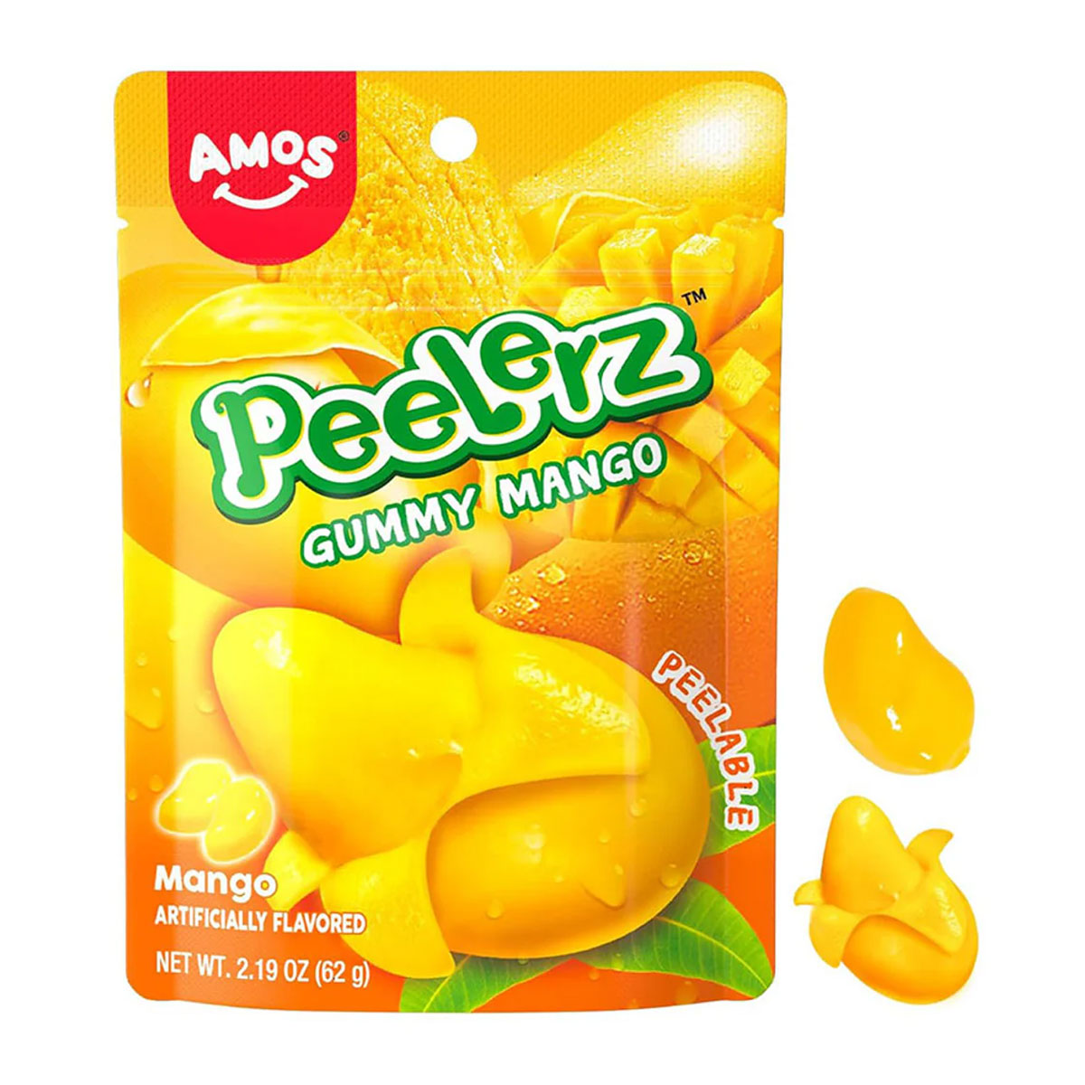 Amos Peelerz Hámozható Mangó ízű gumicukor - 85g 1 Amos Peelerz Hámozható Mangó ízű gumicukor - 85g