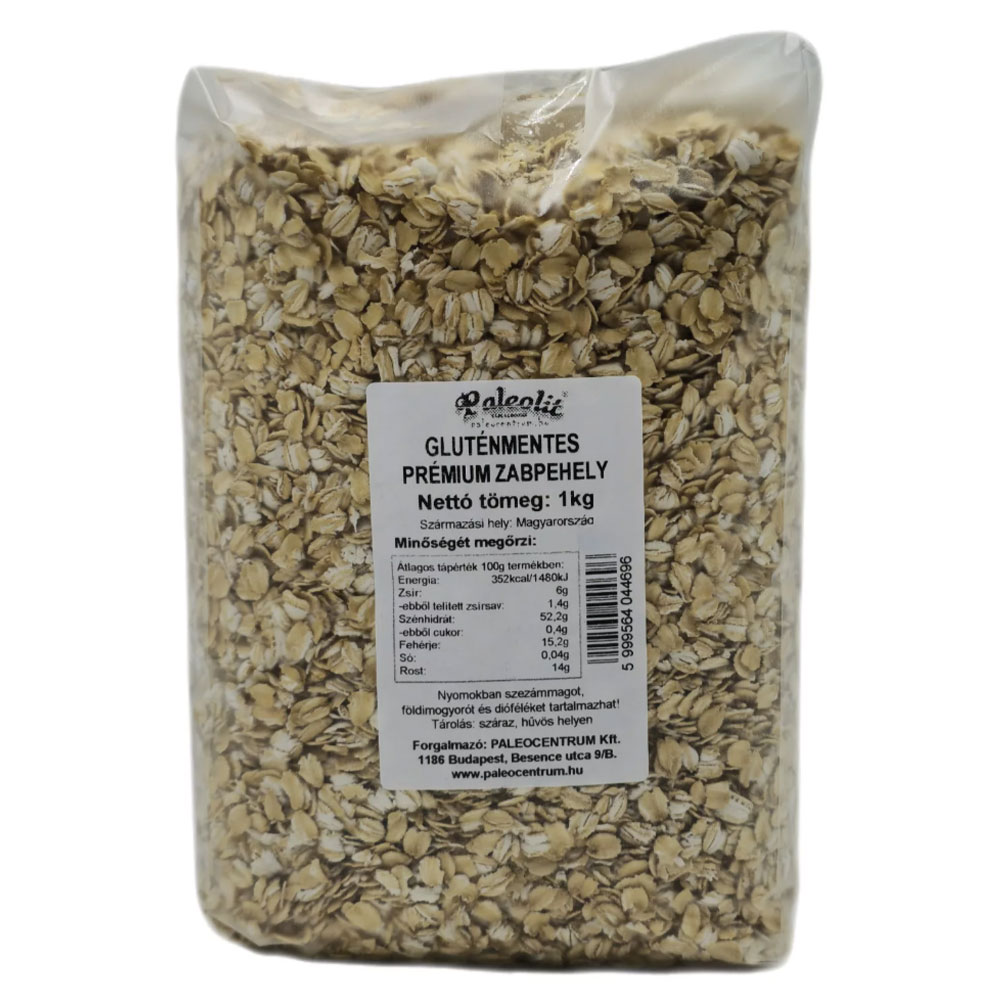 Paleolit Gluténmentes magyar zabpehely - 1000g 1 Paleolit Gluténmentes magyar zabpehely - 1000g