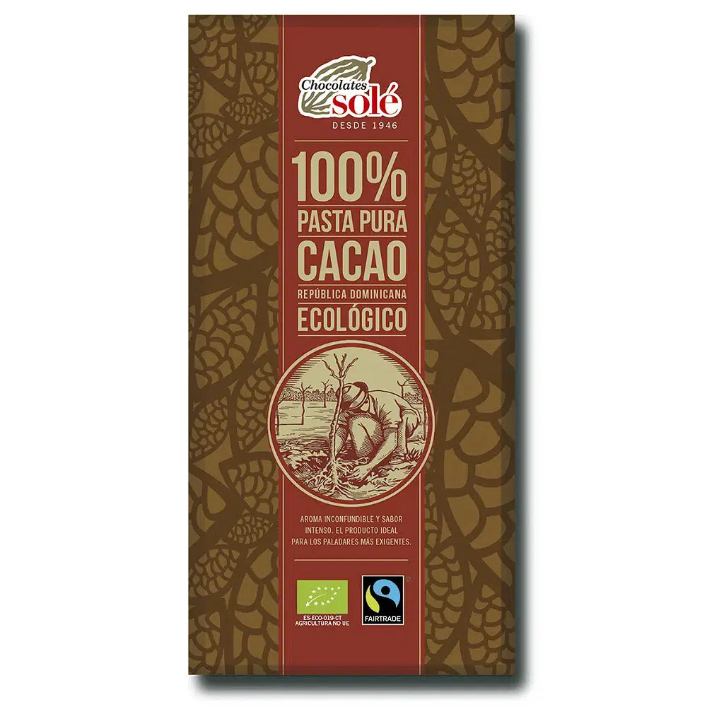 Chocolates Solé 100% Bio Étcsokoládé - 100g 1 Chocolates Solé 100% Bio Étcsokoládé - 100g