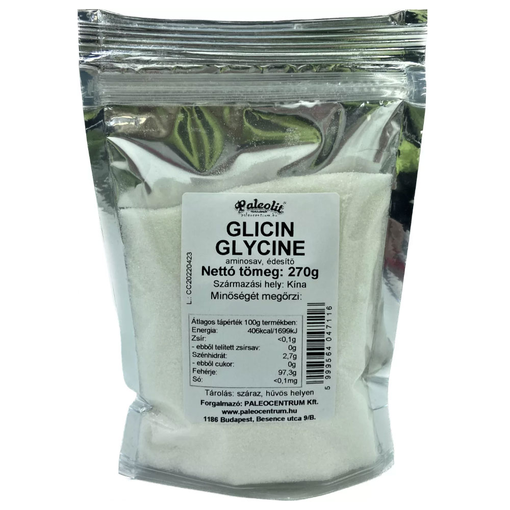 Paleolit Glicin aminosav, édesítő - 270g 1 Paleolit Glicin aminosav