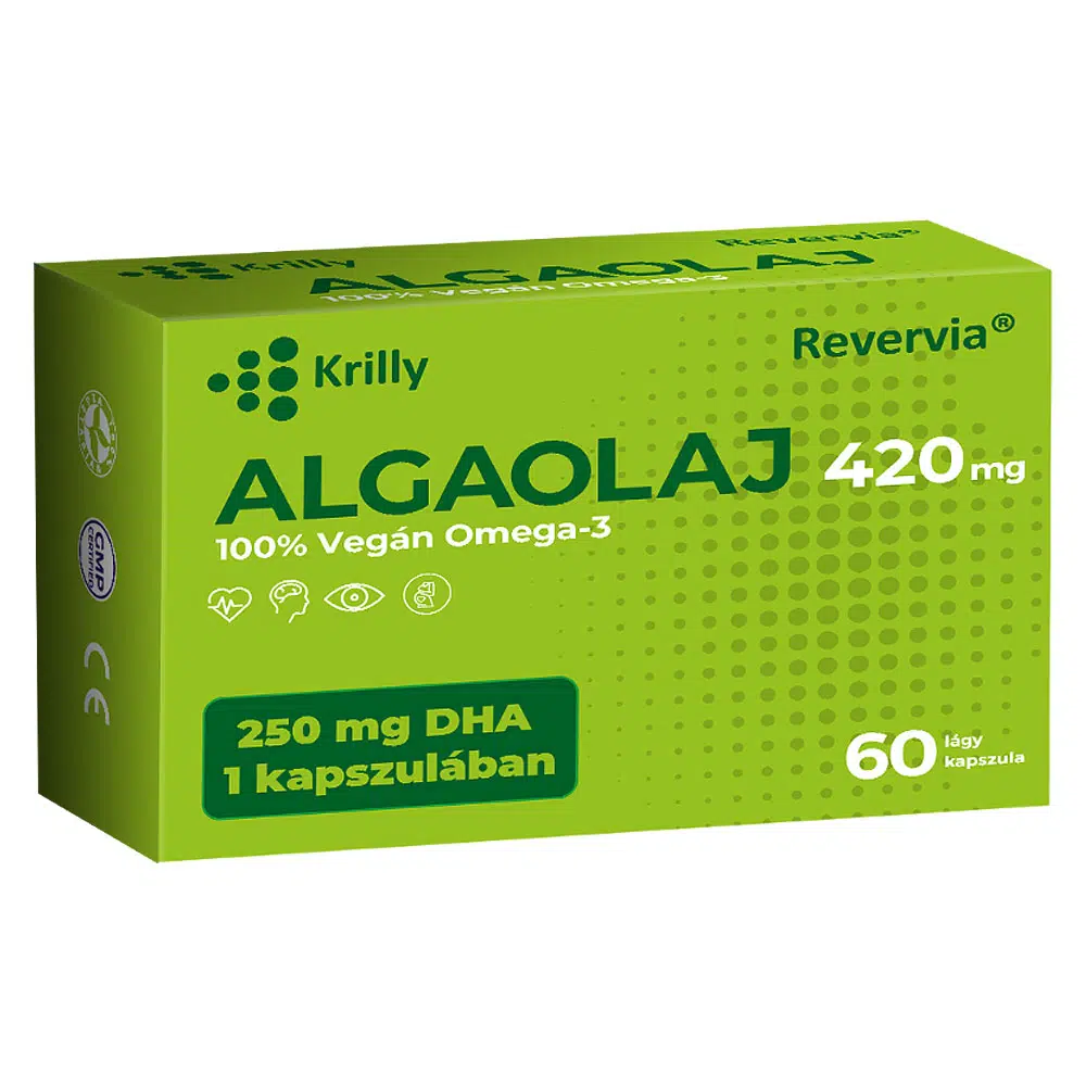 Krilly Algaolaj 100% Vegán Omega-3 kapszula - 60db 1 Krilly Algaolaj 100% Vegán Omega-3 kapszula - 60db