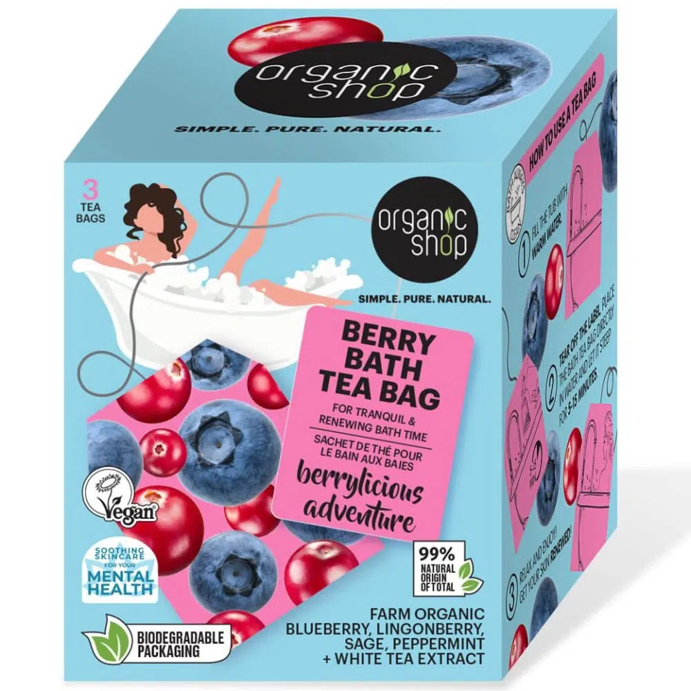 Organic Shop ''Berry Bath'' fürdőfilter bogyós gyümölcsökkel - 3db 1 Organic Shop ''Berry Bath'' fürdőfilter bogyós gyümölcsökkel - 3db
