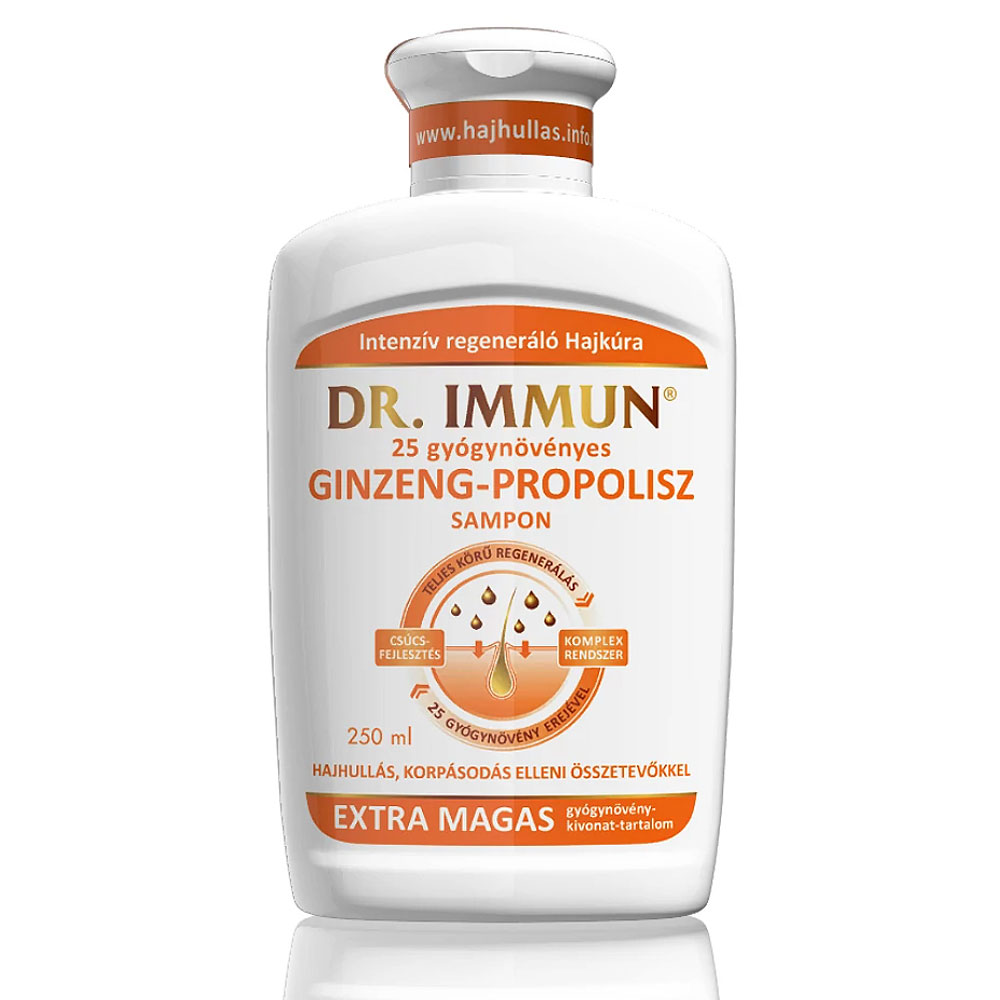 Dr. Immun Ginzeng-Propolisz sampon - 250ml 1 Dr. Immun Ginzeng-Propolisz sampon - 250ml