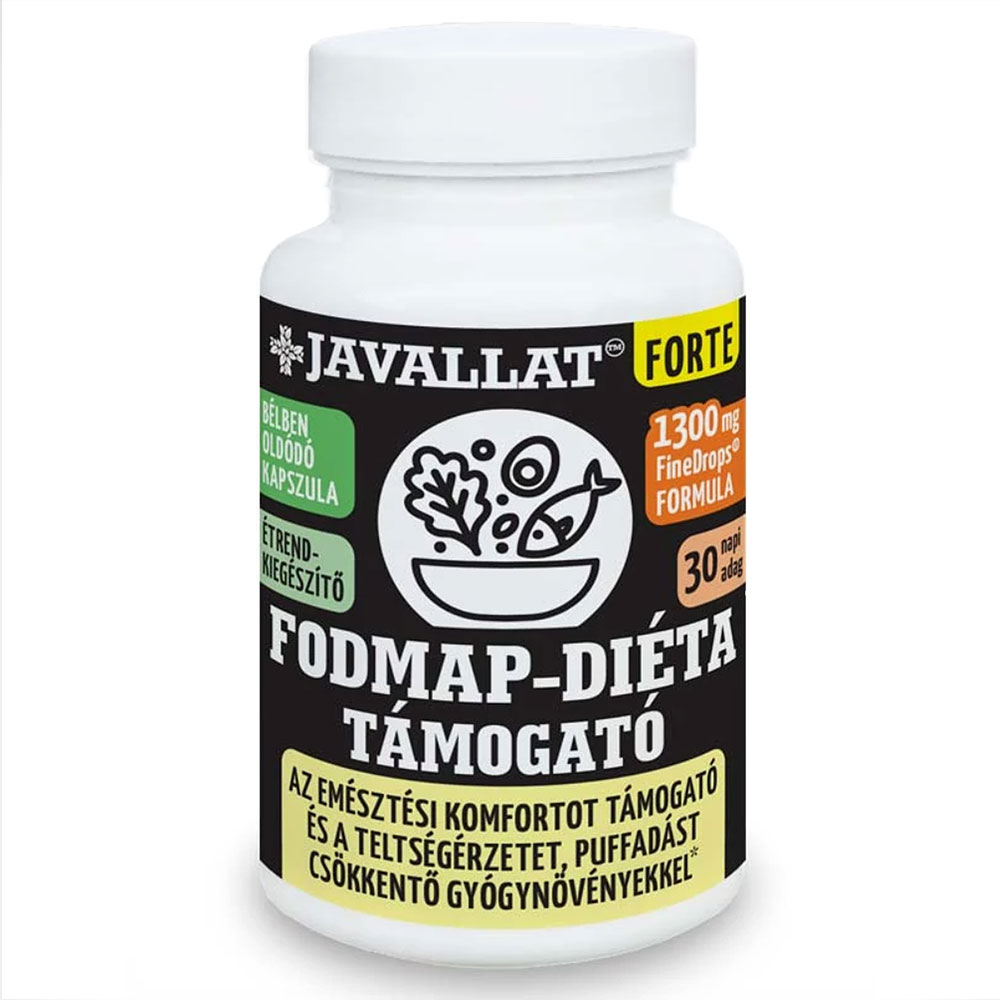 Javallat Forte FODMAP-diéta támogató kapszula - 60db 1 Javallat Forte FODMAP-diéta támogató kapszula - 60db