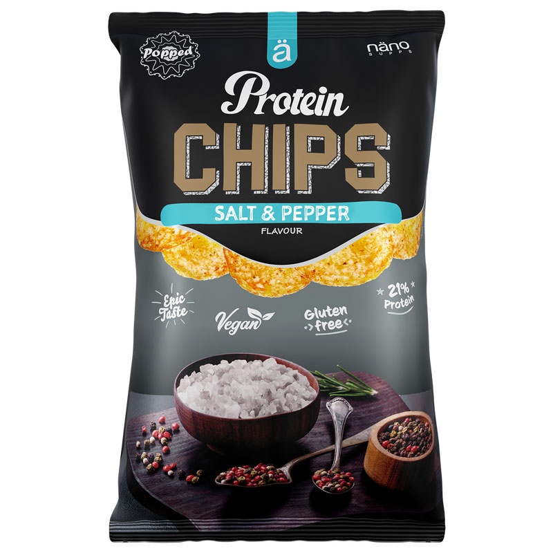 Nanosupps Protein Chips Salt & Pepper - 40g 1 Nanosupps Protein Chips Salt & Pepper - 40g