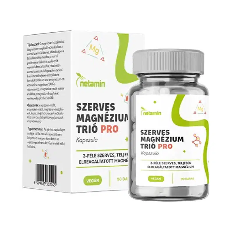 Netamin Szerves Magnézium Trió PRO kapszula - 90db 1 Netamin Szerves Magnézium Trió PRO kapszula - 90db