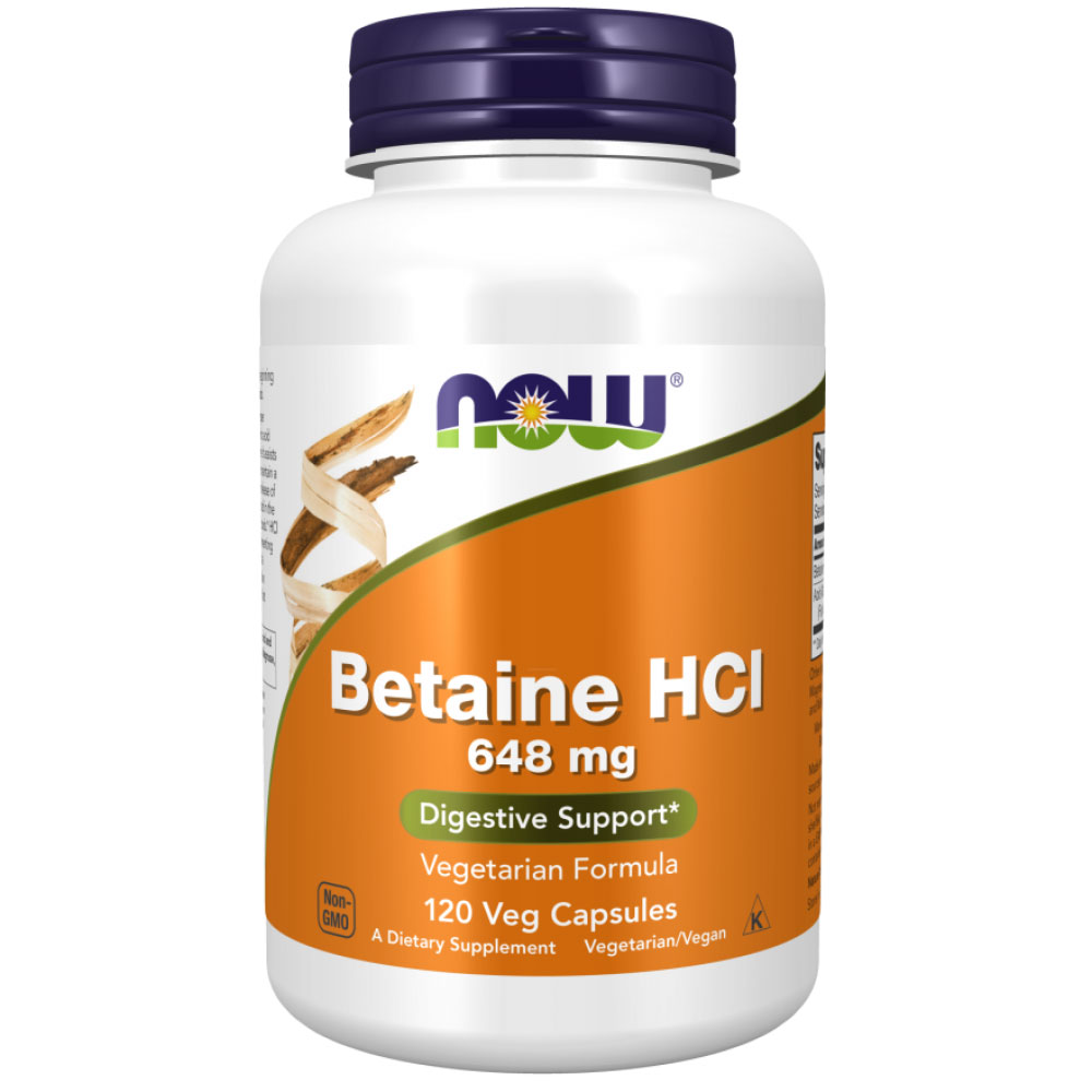 Now Betaine HCI kapszula - 120db 1 Now Betaine HCI kapszula - 120db