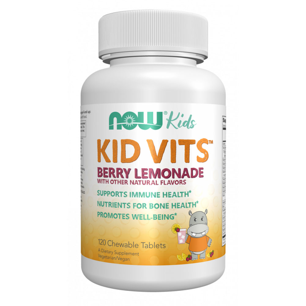 Now Kid Vits Berry Lemonade gyerek rágótabletta - 120db 1 Now Kid Vits Berry Lemonade gyerek rágótabletta - 120db