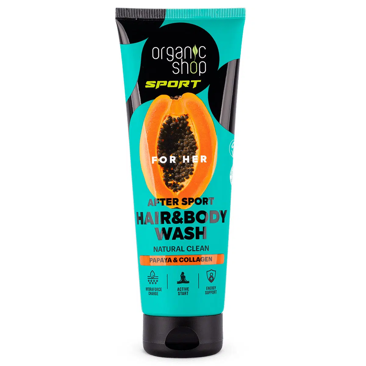 Organic Shop Sportolás utáni sampon és tusfürdő papayával és kollagénnel - 200ml 1 Organic Shop Sportolás utáni sampon és tusfürdő papayával és kollagénnel - 200ml