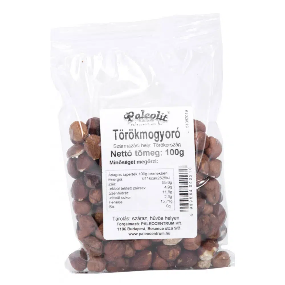 Paleolit Törökmogyoró natúr - 100g 1 Paleolit Törökmogyoró natúr - 100g