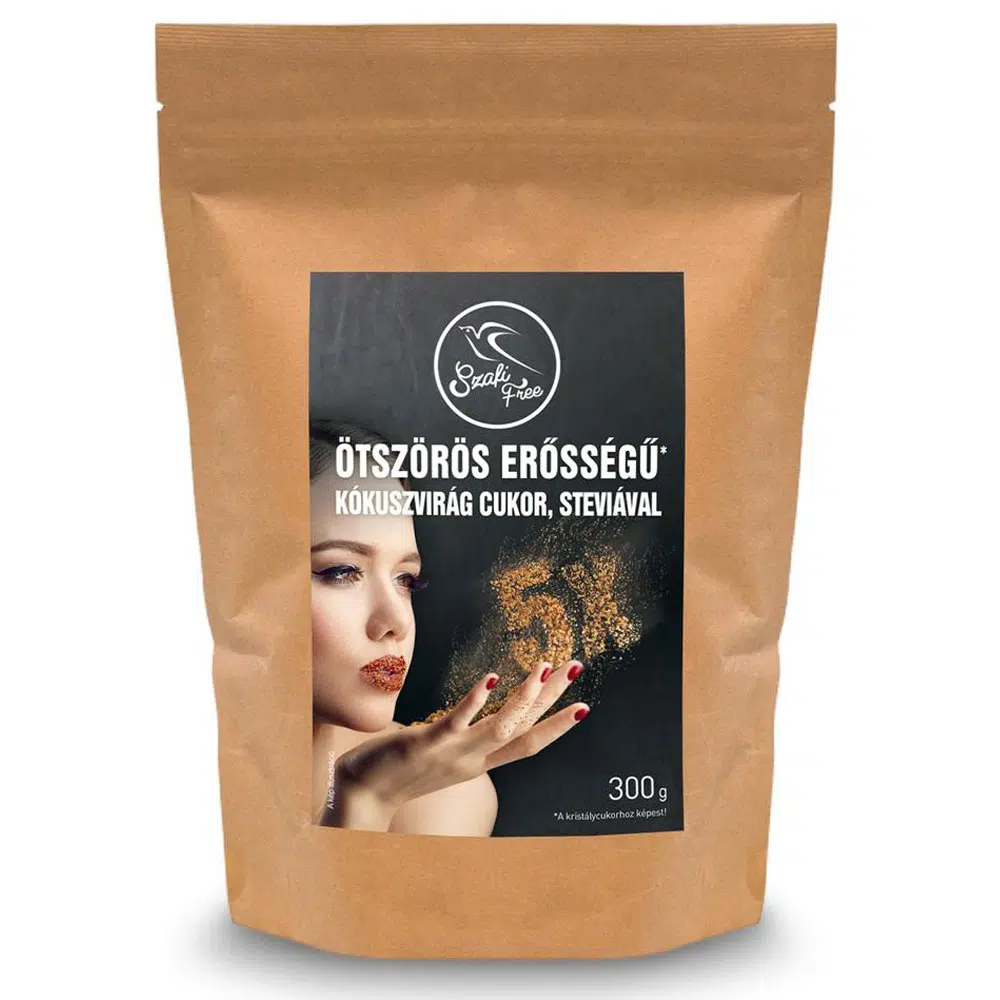 Szafi Free Ötszörös erősségű kókuszvirág cukor, steviával - 300 g 1 Szafi Free Ötszörös erősségű kókuszvirág cukor
