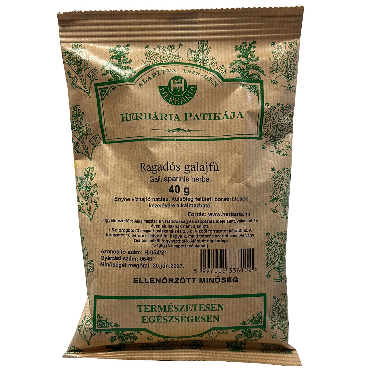 Herbária Ragadós Galajfű tea - 40g 1 Herbária Ragadós Galajfű tea - 40g