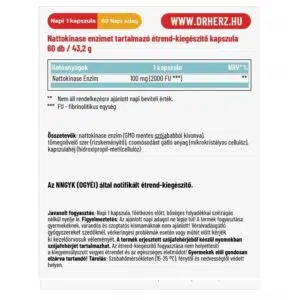 Dr. Herz Nattokináz Enzim kapszula - 60db 3 Dr. Herz Nattokináz Enzim kapszula