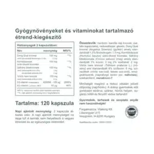 Vitaking Gyógynövény Komplex 50+ nőknek kapszula - 120db 3 Vitaking Gyógynövény Komplex 50+ nőknek kapszula - 120db - Image 2