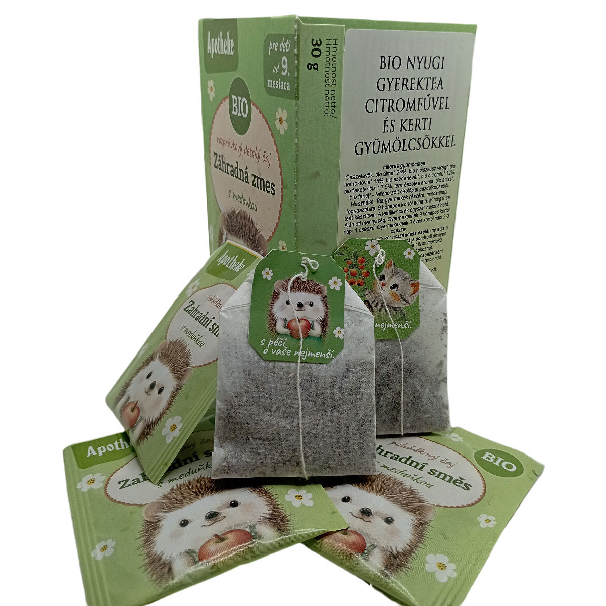 Apotheke Bio Nyugi gyerek tea kerti gyümölcsökkel és citromfűvel - 20 filter 1 Apotheke Bio Nyugi gyerek tea kerti gyümölcsökkel és citromfűvel - 20 filter