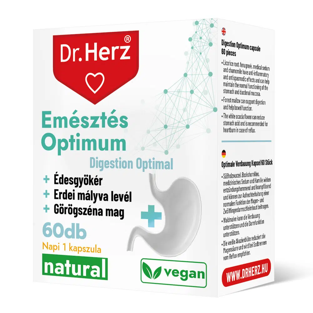 Dr. Herz Emésztés Optimum kapszula - 60db 1 Dr. Herz Emésztés Optimum kapszula - 60db