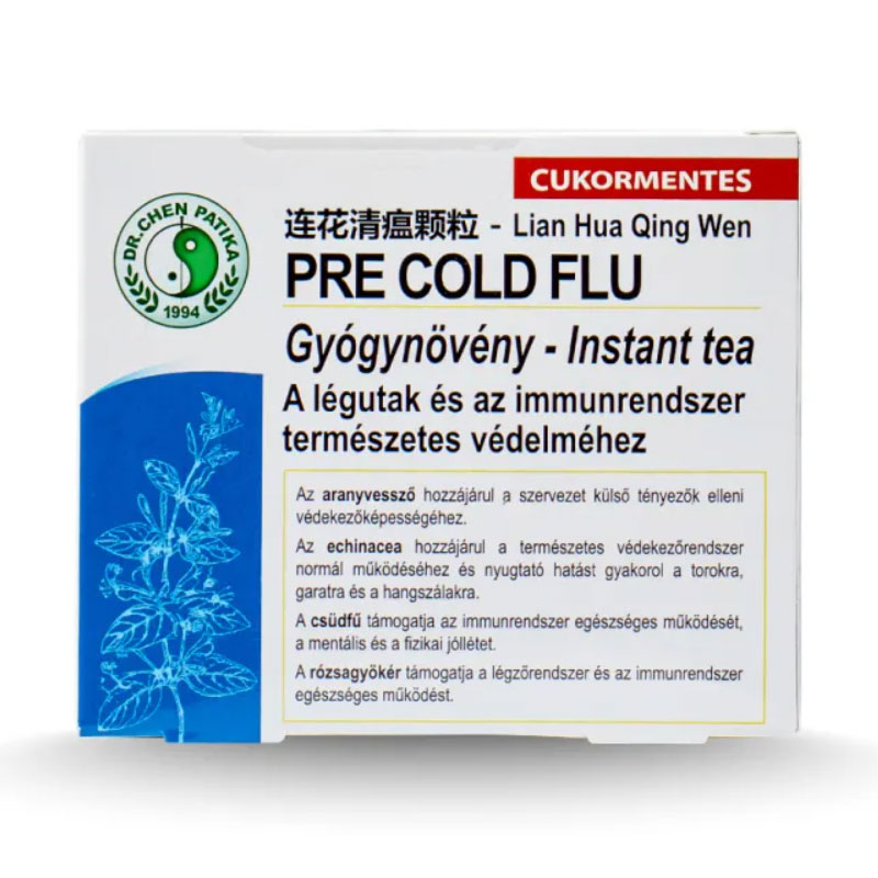 Dr. Chen Pre-Cold-Flu Gyógynövény Instant tea - 12 tasak 1 Dr. Chen Pre-Cold-Flu Gyógynövény Instant tea - 12 tasak