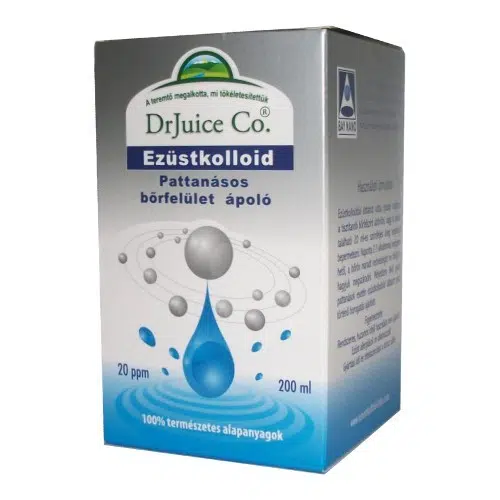 Dr.juice ezüstkolloid oldat pattanásos bőrfelület ápoló 200ml 1 Dr.juice ezüstkolloid oldat pattanásos bőrfelület ápoló 200ml