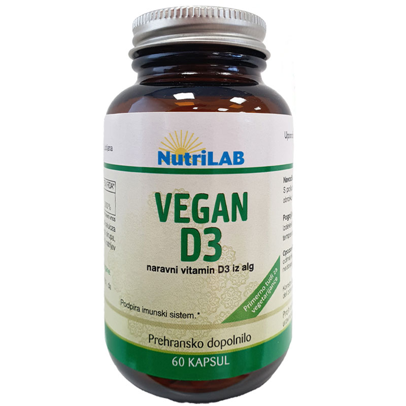 Nutrilab Vega D3-vitamin kapszula Algából - 60db 1 Nutrilab Vega D3-vitamin kapszula Algából - 60db