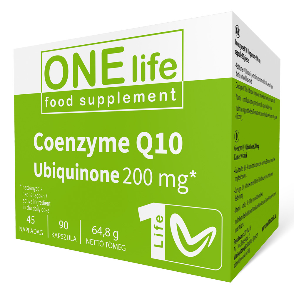 One Life Koenzim Q10 kapszula - 90db 1 One Life Koenzim Q10 kapszula - 90db