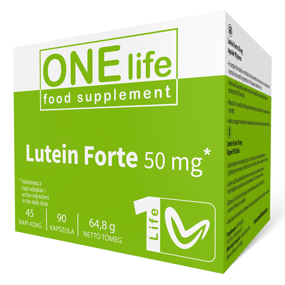 One Life Lutein Forte 50mg kapszula - 90db 1 One Life Lutein Forte 50mg kapszula - 90db