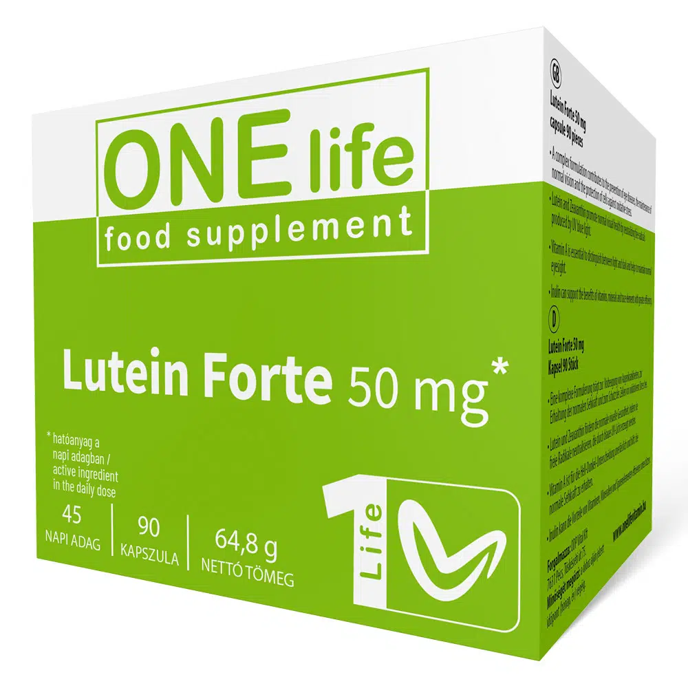 One Life Lutein Forte 50mg kapszula - 90db 1 One Life Lutein Forte 50mg kapszula - 90db