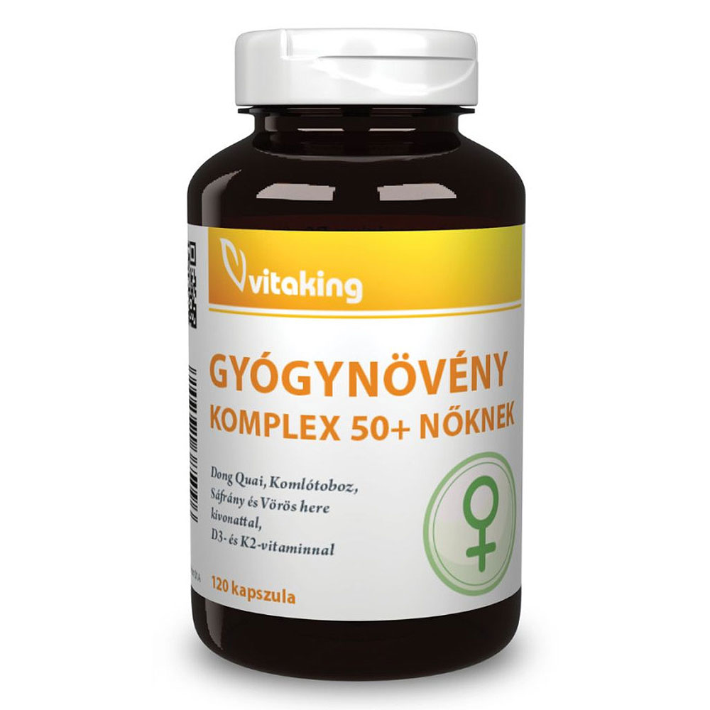 Vitaking Gyógynövény Komplex 50+ nőknek kapszula - 120db 1 Vitaking Gyógynövény Komplex 50+ nőknek kapszula - 120db