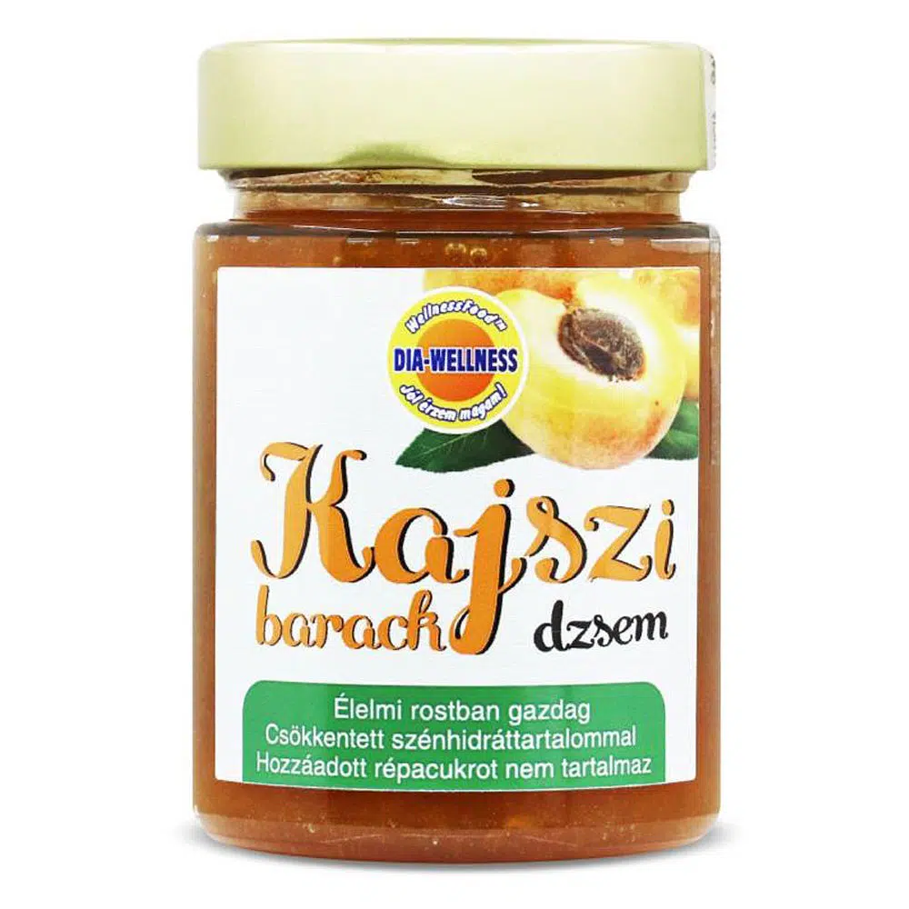 Dia-wellness lekvár kajszibarack - 380g 1 Dia-wellness dzsem kajszibarack 380g