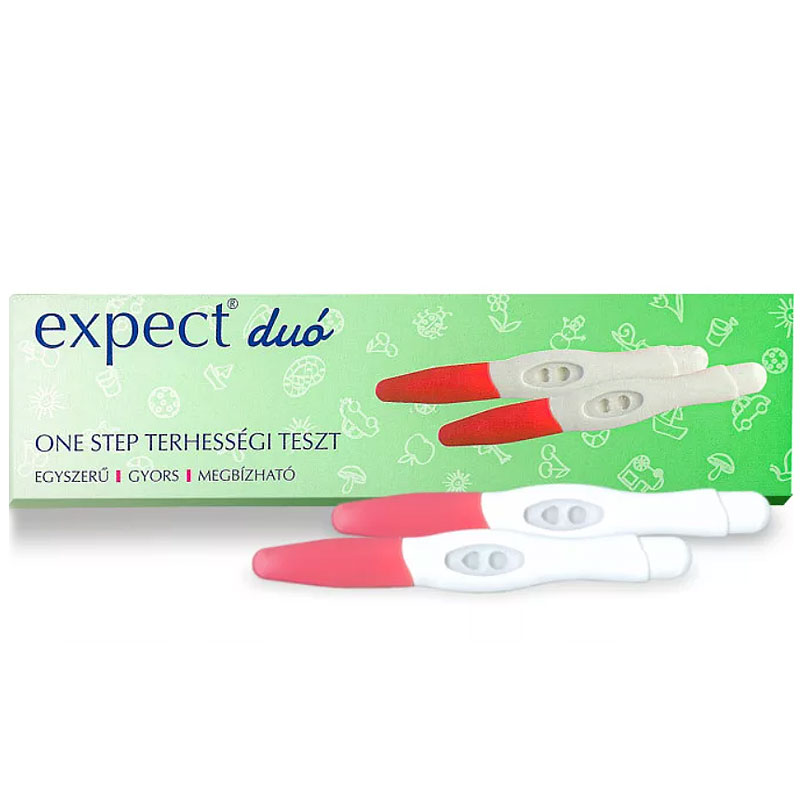 Expect duó One Step terhességi teszt - 2db 1 Expect duó One Step terhességi teszt - 2db