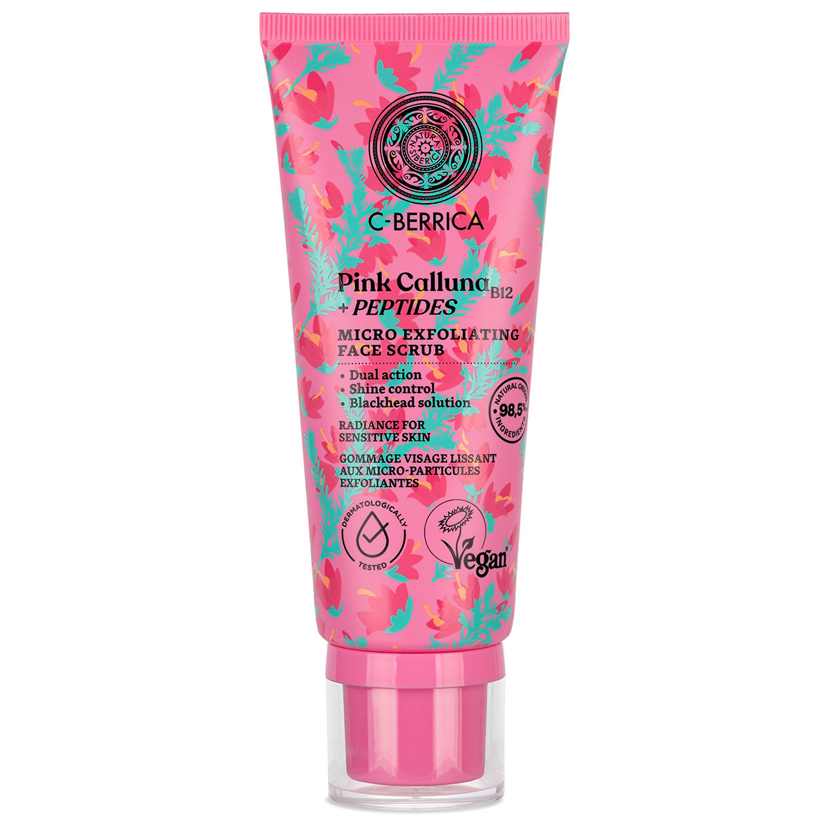 Natura Siberica C-Berrica Pink Calluna Mikrohámlasztó arcradír - 100ml 1 Natura Siberica C-Berrica Pink Calluna Mikrohámlasztó arcradír - 100ml
