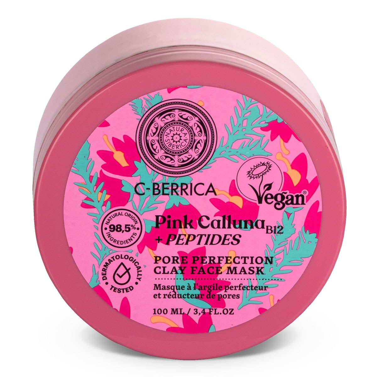 Natura Siberica C-Berrica Pink Calluna Pórustisztító agyagos arcmaszk - 100ml 1 Natura Siberica C-Berrica Pink Calluna Pórustisztító agyagos arcmaszk - 100ml