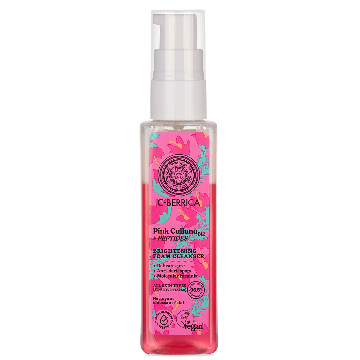 Natura Siberica C-Berrica Pink Calluna Ragyogásfokozó arctisztító hab - 150ml 1 Natura Siberica C-Berrica Pink Calluna Ragyogásfokozó arctisztító hab - 150ml