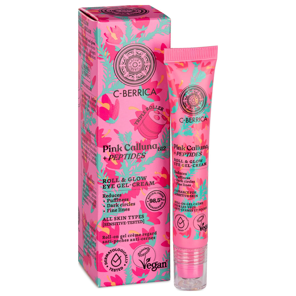 Natura Siberica C-Berrica Pink Calluna Ragyogásfokozó Szemkörnyékápoló roll-on gélkrém - 20ml 1 Natura Siberica C-Berrica Pink Calluna Ragyogásfokozó Szemkörnyékápoló roll-on gélkrém - 20ml