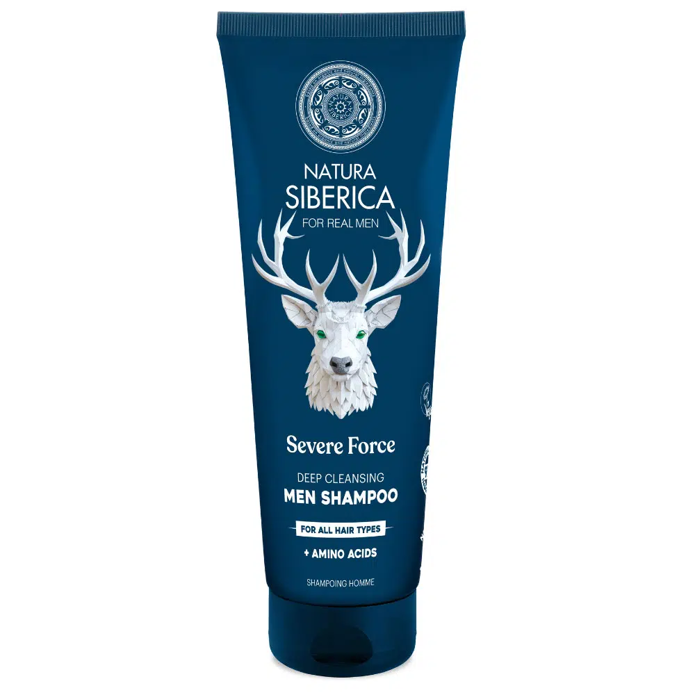 Natura Siberica „Severe force” Mélytisztító sampon minden hajtípusra férfiaknak - 200ml 1 Natura Siberica „Severe force” Mélytisztító sampon minden hajtípusra férfiaknak - 200ml