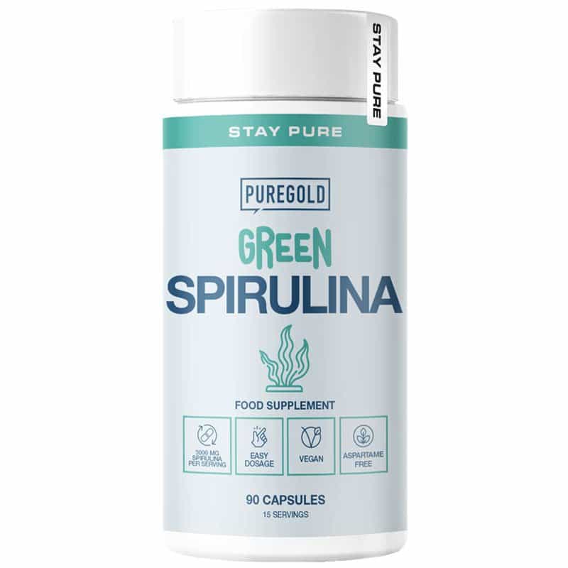 Pure Gold Green Spirulina kapszula - 90db 1 Pure Gold Green Spirulina kapszula - 90db